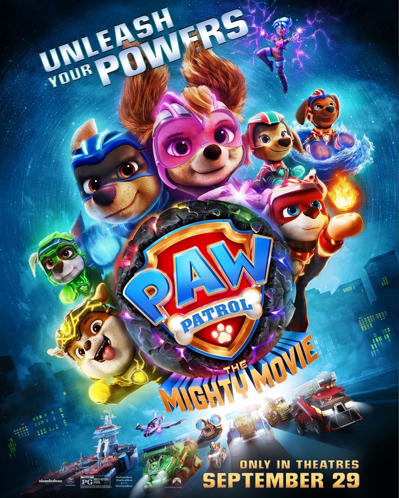 Movie Poster for Paw Patrol Mighty Movie.