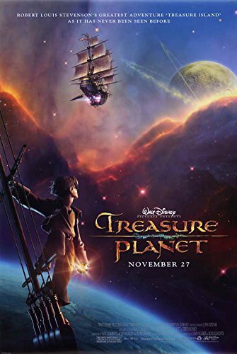 A movie poster for the movie Treasure Planet.